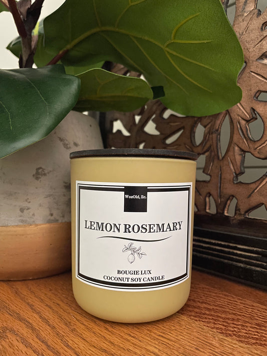 LEMON ROSEMARY Coconut Soy Candle